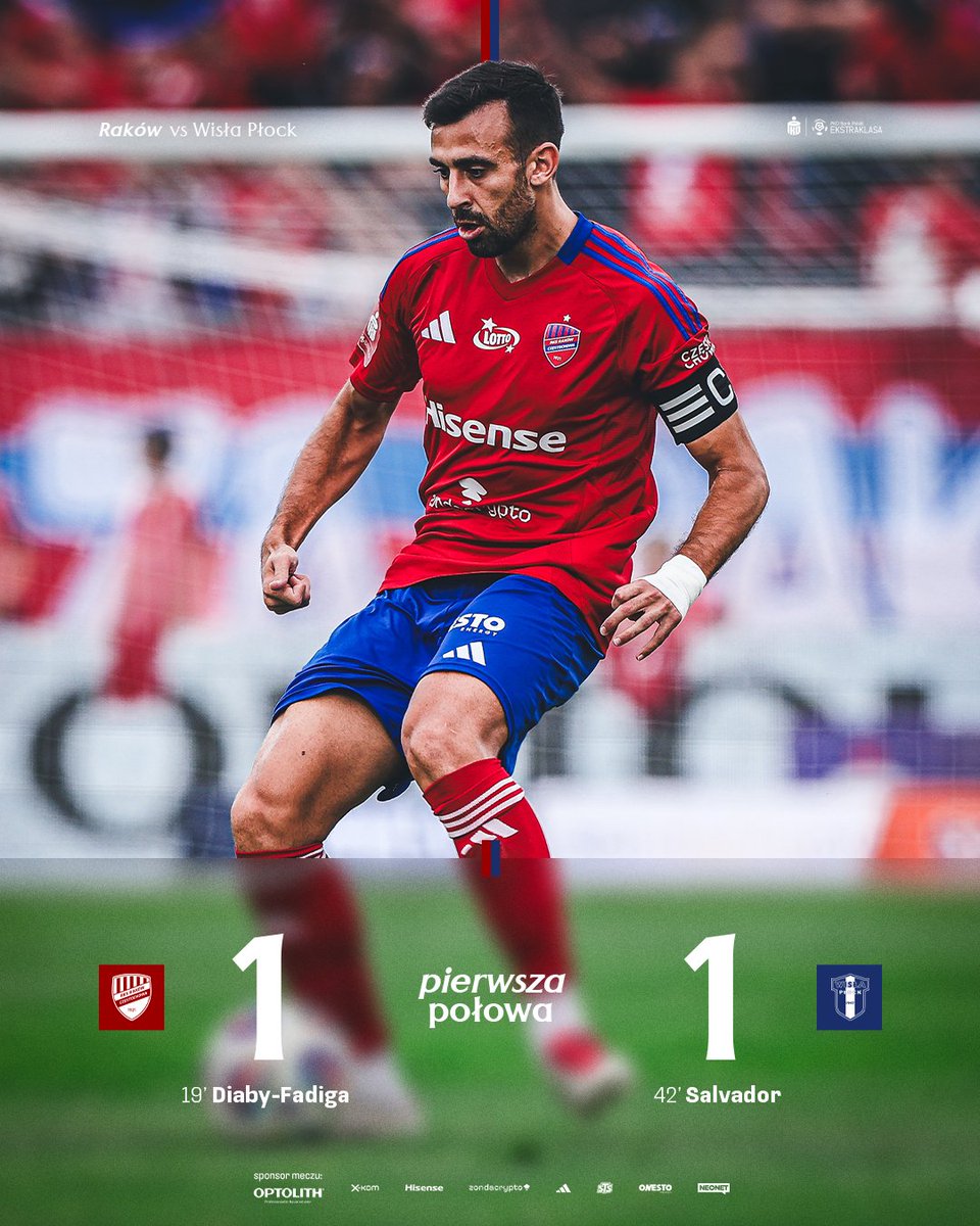 Rakow1921's tweet image. Do przerwy remisujemy z Wisłą Płock ⏸️

#RCZWPŁ