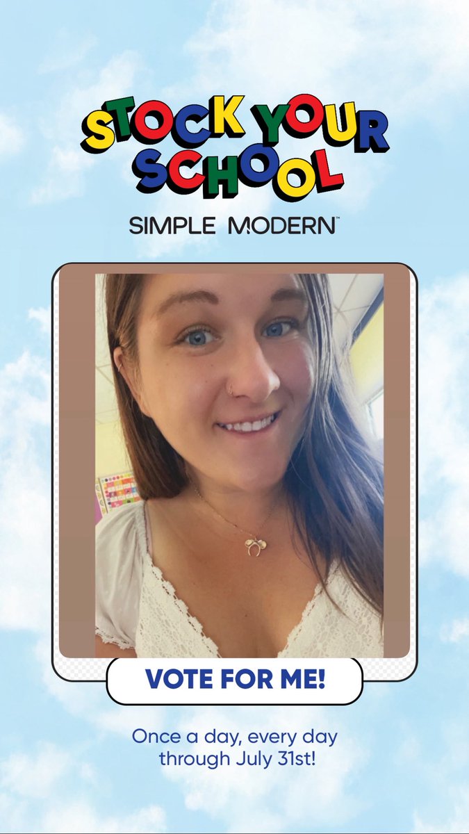 BeckyKurkowski's tweet image. Happy Sunday!
If you are able to please take a second to vote for me! I would appreciate it so much!
📍Illinois
💖Rebecca kurkowski
Have a blessed day friends🫶🏻
Please help me by sharing too🥰
simplemodern.com/pages/stock-yo…