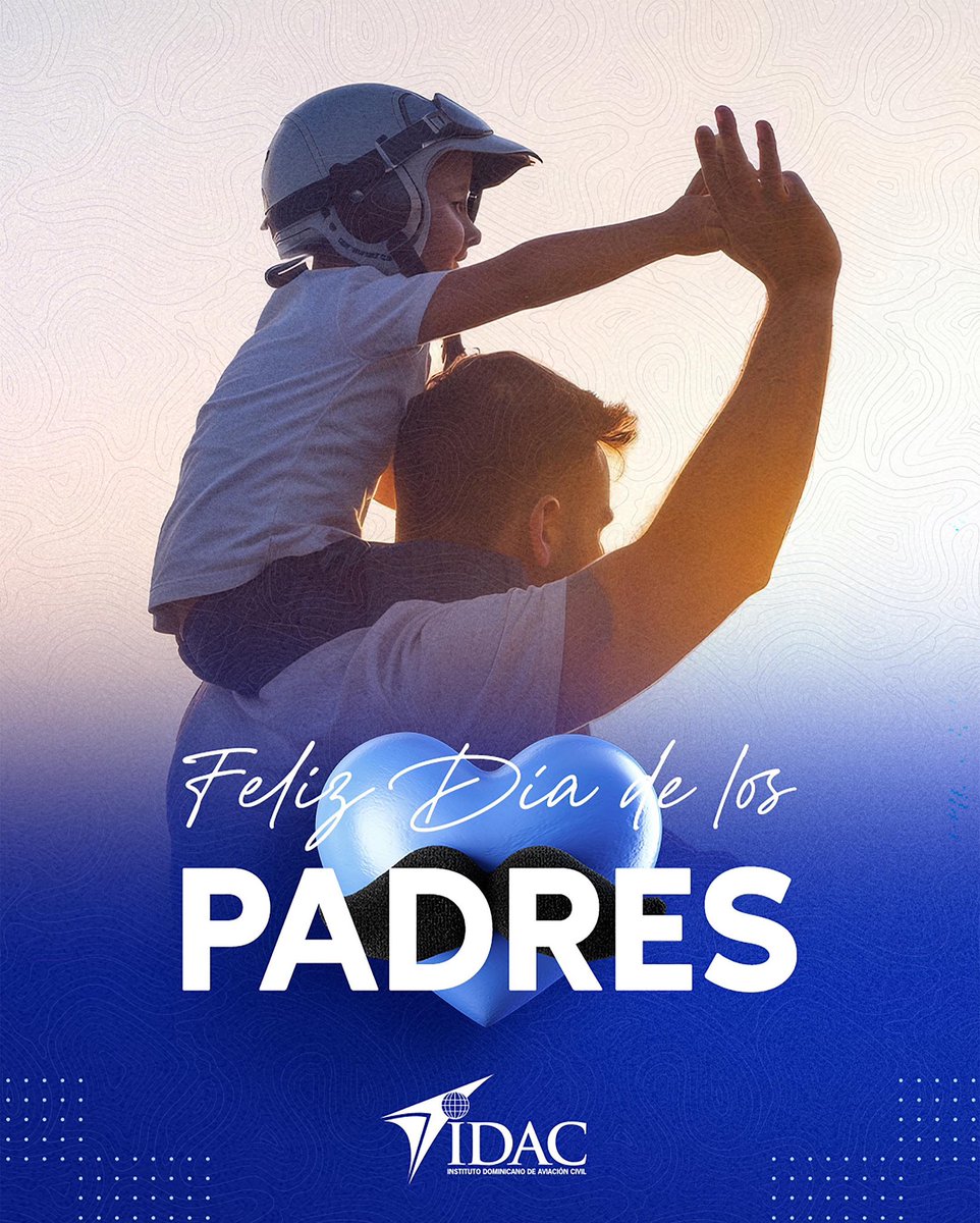 Tu amor y dedicación te convierten en el mejor piloto, y cada recuerdo contigo será siempre el mejor destino.

¡Feliz Día de los Padres!

#IDAC
#UnNuevoVuelo✈️