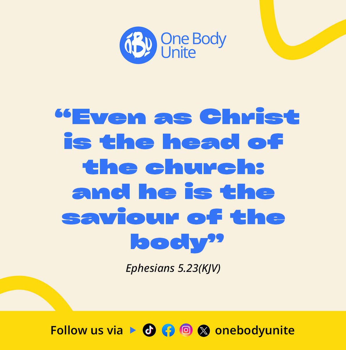 onebodyunite's tweet photo. The human body is made up of the head and body. 

The body cannot be referred to as 'body' without head and body so also the Body of Christ is made up of Christ as the head and the Church as His Body.

We are members of his body, of his flesh, and of his bones. Eph 5:30❤️ https://t.co/90eHwnA0X1
