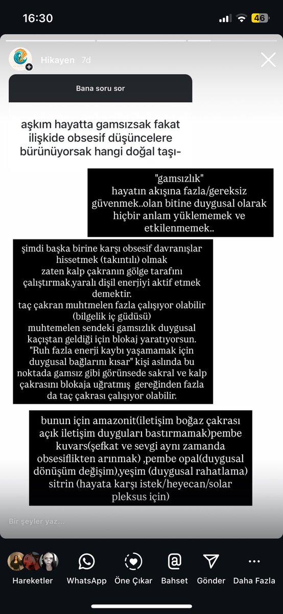 Hayatta gamsızsak fakat ilişkide obsesif düşüncelere bürünüyorsak hangi doğal taşı tercih etmeliyiz ? 

•detaylı soru/cevap için instagramdaki doğal taş sayfamı(deniziniziyle) takip edip hikayedeki soru kısmını doldurabilirsiniz 🙏🏻