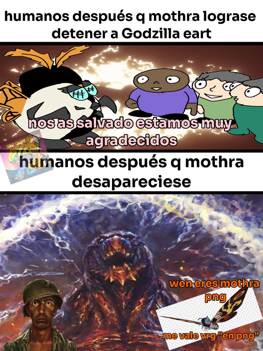 FlikZig's tweet image. #mothra png : me vale vrg *en png*
#godzilla