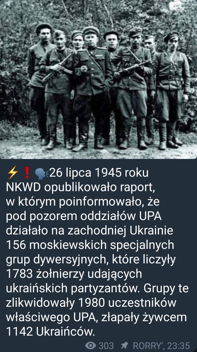 SzuromStop's tweet image. Nie nie zdziwiłbym się gdyby większość UPA to byli ruscy przebierańcy.