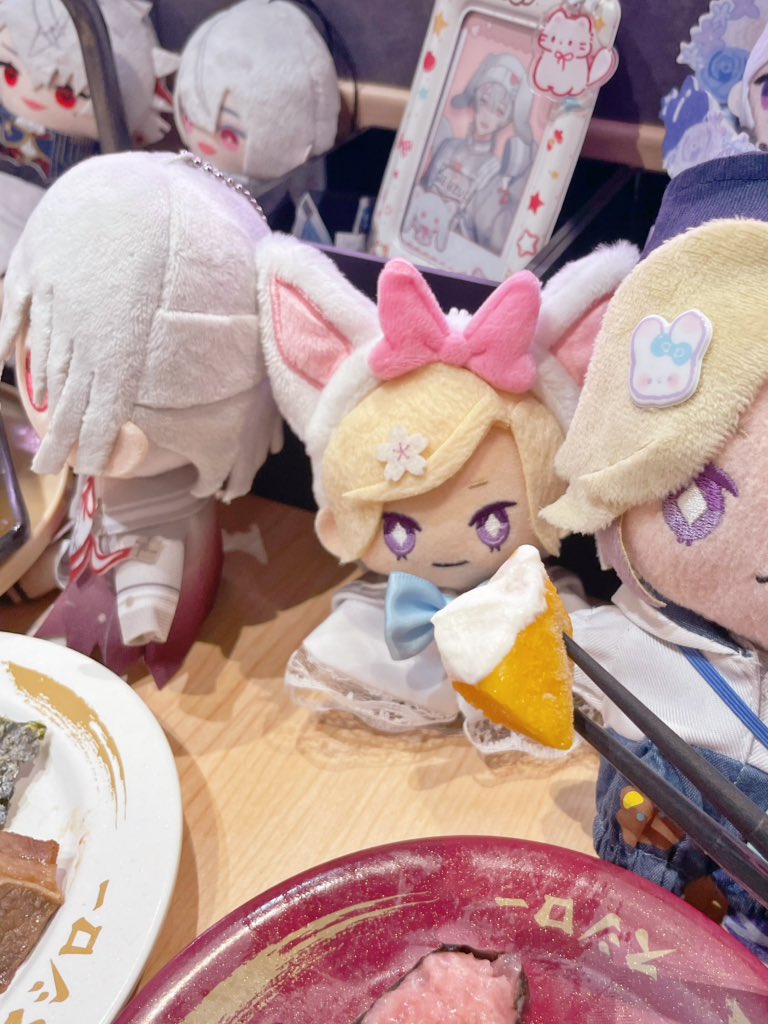 Aquavit0212's tweet image. 火畜の友達とスシローに行ってきた～
さにゃちゃんめっちゃ可愛い😚