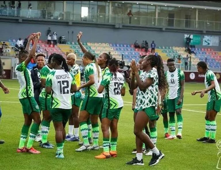 THISDAYLIVE's tweet image. Tinubu To Victorious Super Falcons: Go, Enjoy Yourselves And Stay Safe . * Promises to celebrate the players while itching to receive the trophy at the Villa * Wishes team a safe journey back to Nigeria Deji Elumoye in Abuja President Bola ow.ly/4lxc106h45m