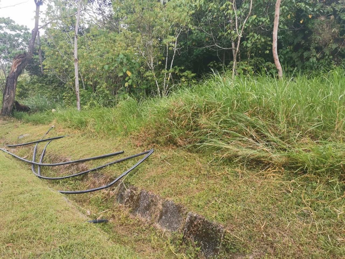 mohd_escobar's tweet image. SEMENTARA itu sekitar pemandangan pada hari ini, di mana kes seekor gajah liar yang terbelit dengan paip poli ataupun kabel elektrik di sempadan Kelantan dan Perak di Lebuhraya Timur Barat
Selepas dimaklumkan kepada PERHILITAN, gajah berkenaan berjaya diselamatkan