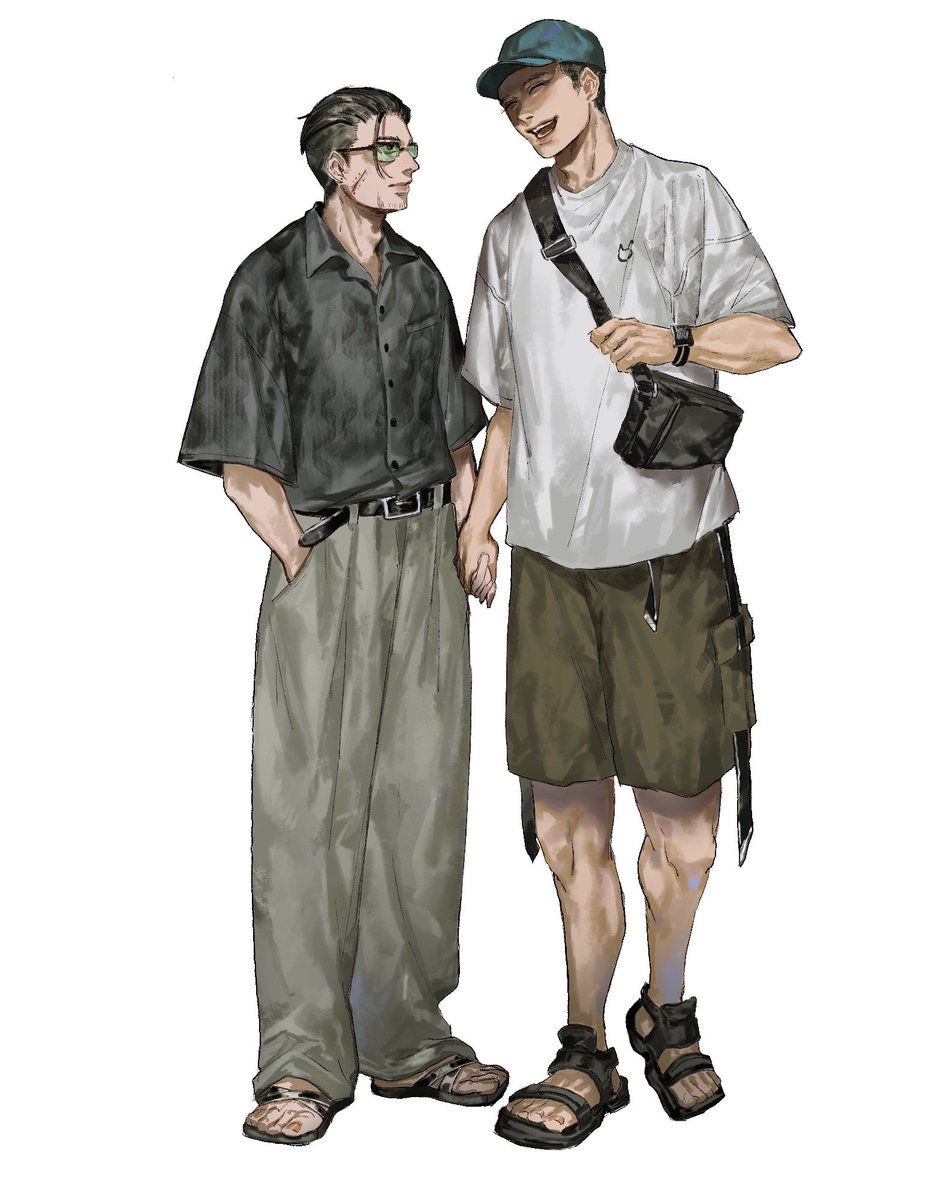 a_r009_'s tweet image. 勇尾現パロ👕