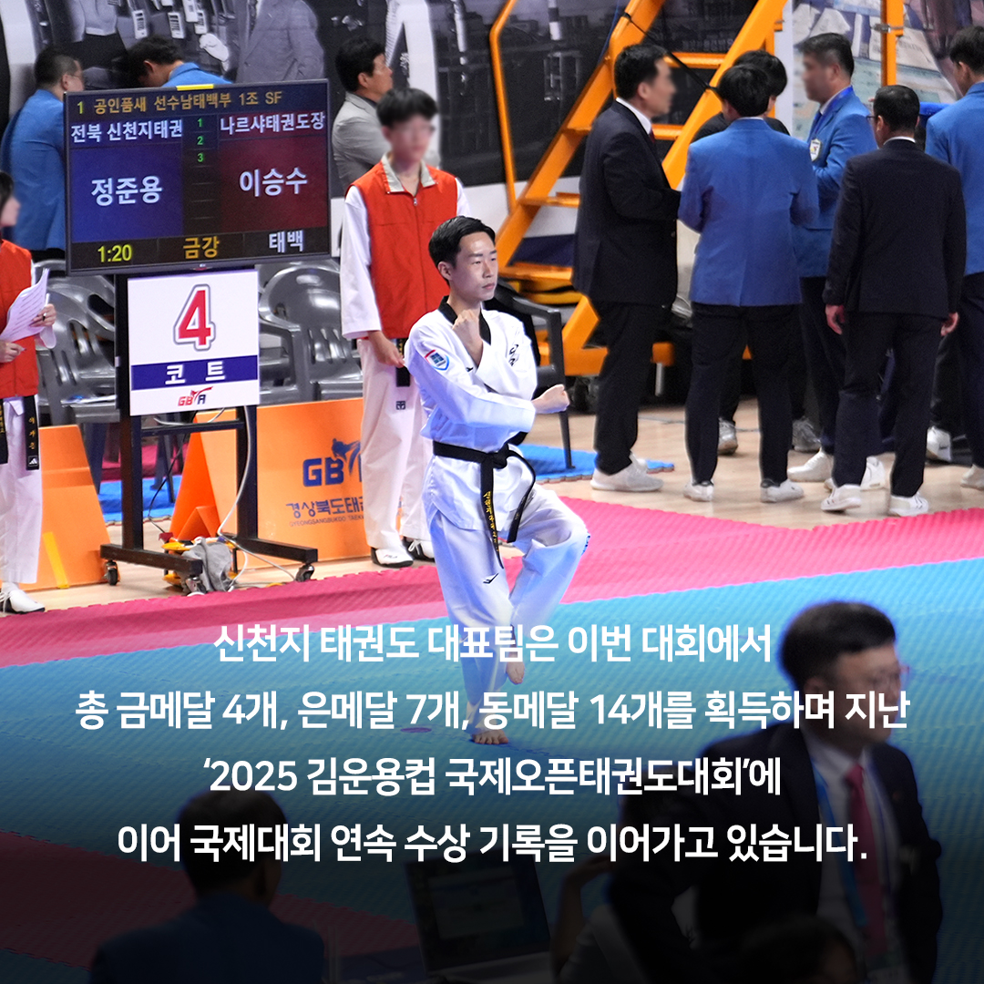 scjchurch's tweet image. ✅ 카드 뉴스

🏆 신천지 태권도팀, 국제대회서 또 전원 입상 🥋
⠀
지난 7월 18일부터 21일까지 상주 실내체육관에서 진행된
전 세계 18개국에서 4,200여 명의 선수들이 참가한 ‘2025 박정희컵 국제오픈태권도대회’에서
참가자 전원 입상하며 국제 무대에서 다시 한번 기량을 입증했습니다!
⠀
신천지…