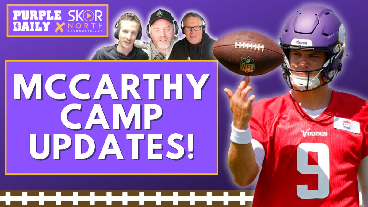 PhilMackey's tweet image. Hello, football loving friends
@jzulgad and I will be LIVE on the Purple Daily YouTube channel at 9 a.m. CT for a packed edition of Judd's Camp Notes!
JJ McCarthy updates and observations
Josh Metellus' new contract
Judd's new bucket hat
πΊ youtube.com/live/X7hOQOHO7β¦