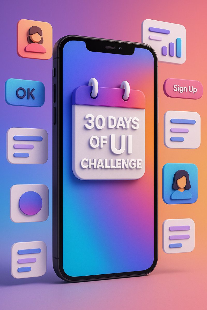 fawazfolarin's tweet image. Starting my #30DayUIChallenge
Daily mobile app screen design, login to landing.  

Why? Build discipline, boost UI skills, grow portfolio.  

Follow, critique, or join! 
Day 1 tomorrow.  

Done a 30-day challenge? Advice?  
#UIDesign #DesignChallenge #BuildInPublic