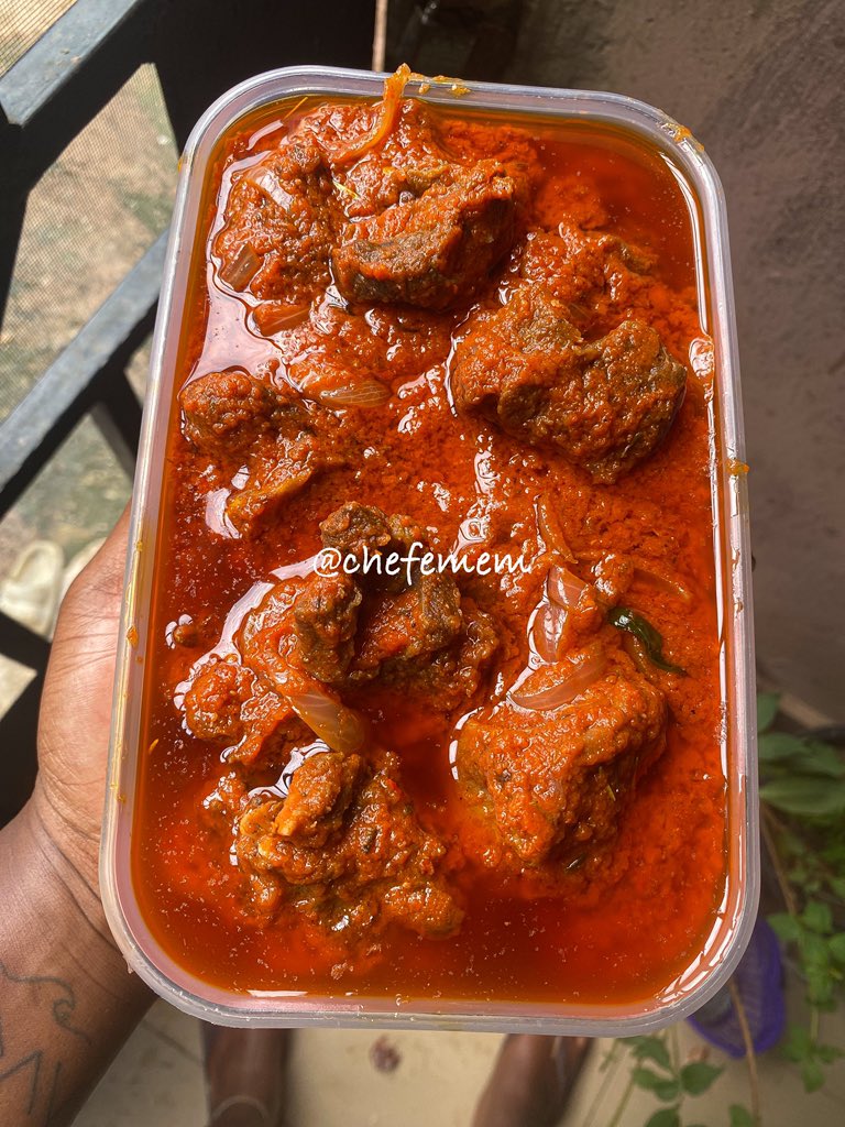 chef_emem's tweet image. Fisher man soup and ram stew is available this evening.
π·οΈ15k for a takeaway pack
Please check my pinned tweet for a detailed menu π