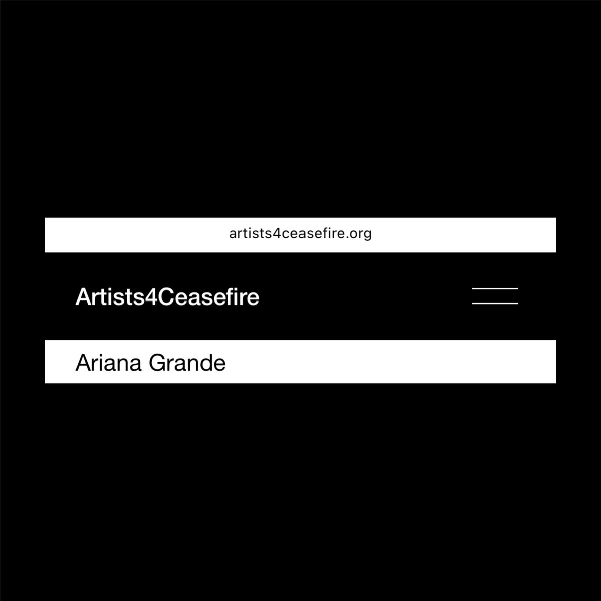 AriGrandeStats's tweet image. Ariana Grande continues showing support to Gaza in new Instagram story 🥹
She signed the artists4ceasefire letter and shared donation posts to help the people of Gaza.