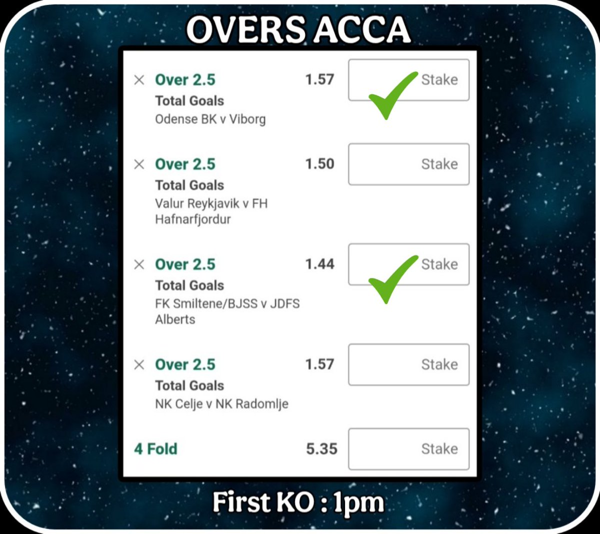 TomWhiteTips's tweet image. A good start on this one !!
A long wait until the remaining games.......