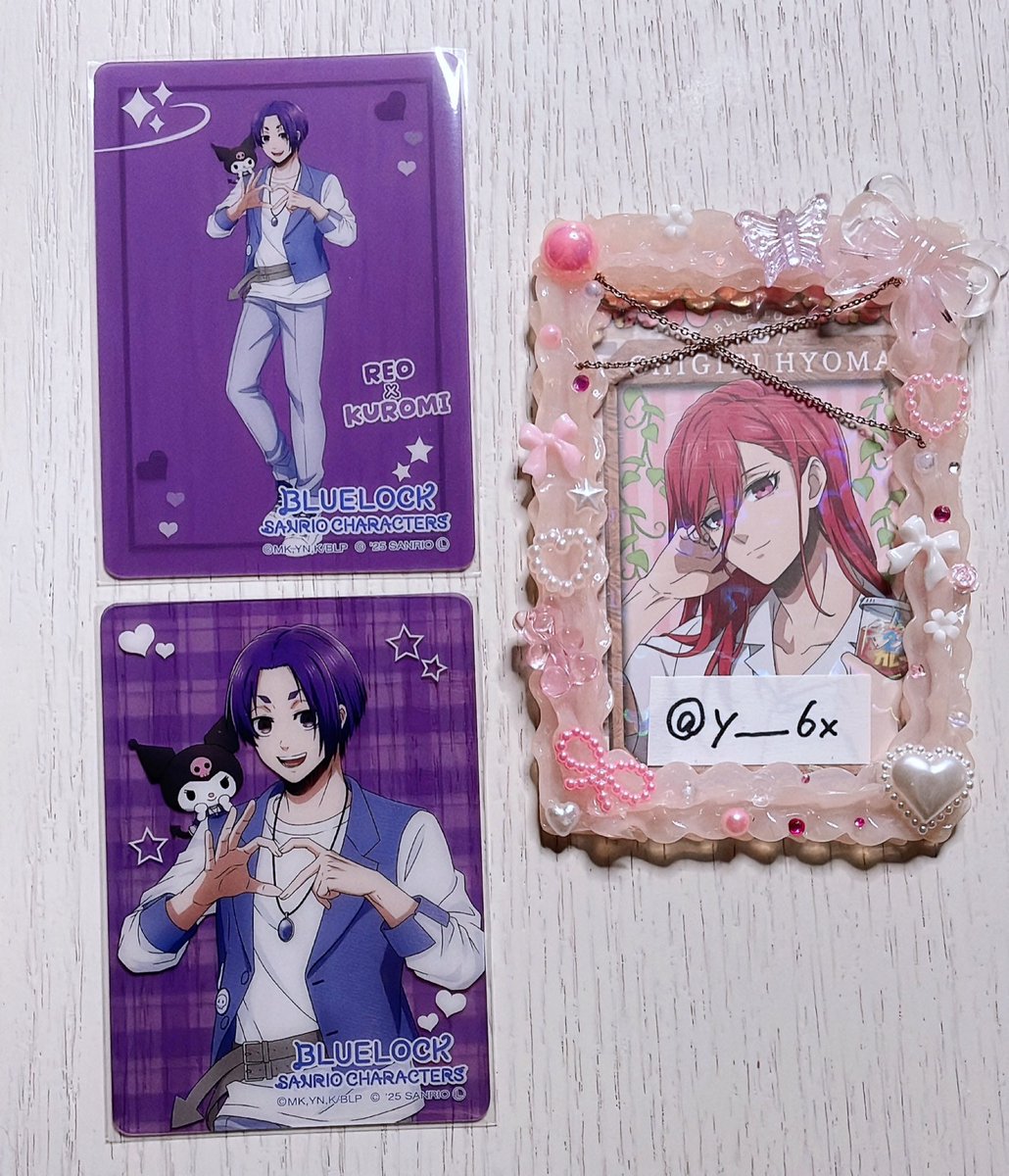 ꒰ 交換 譲渡 ꒱ ブルーロック サンリオ クリアカード

譲♡ 玲王
求♡ 異種 千切 or 定価+送料

交換は同額程度でお願いします。
⟡プロカ必読
お気軽にお声掛けください🎀