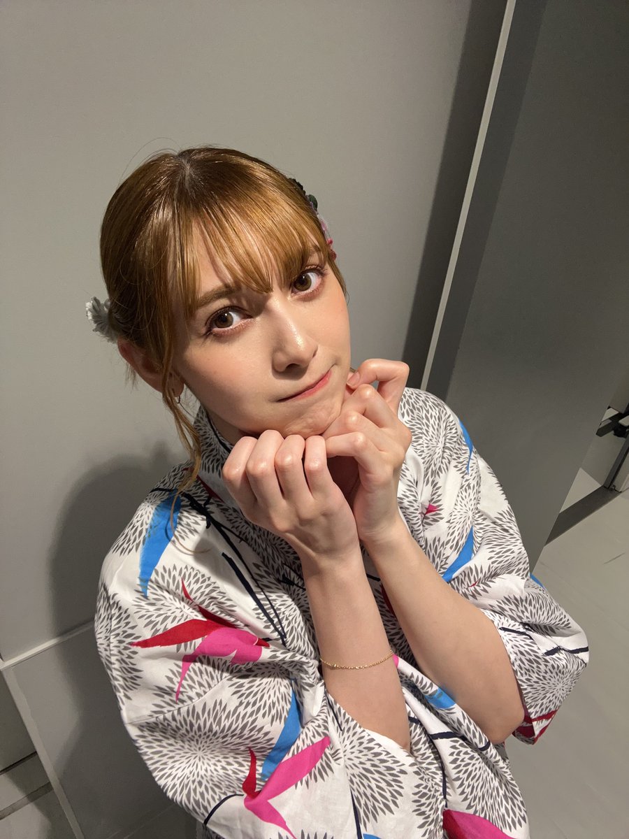 #ゼロイチTV 生配信イベントありがとうございました〜！
きょう、がんばりました
浴衣姿でみんなに会えて嬉しいよ〜またねっ