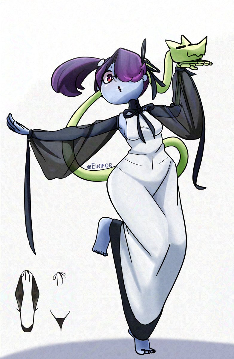 Einifor's tweet image. I liked that "dress" and I drew it... later I found out that it was a bikini π«
#squigly #Skullgirls