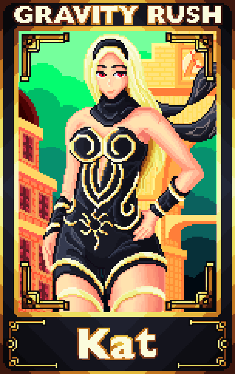 MarkusDarius2nd's tweet image. Kat - Gravity Rush
Its gonna take a while until I can draw again so I hope you guys dont mind some reposts!! Also made some tweaks on her face and on the background
#pixelart #aseprite #γγγη΅΅