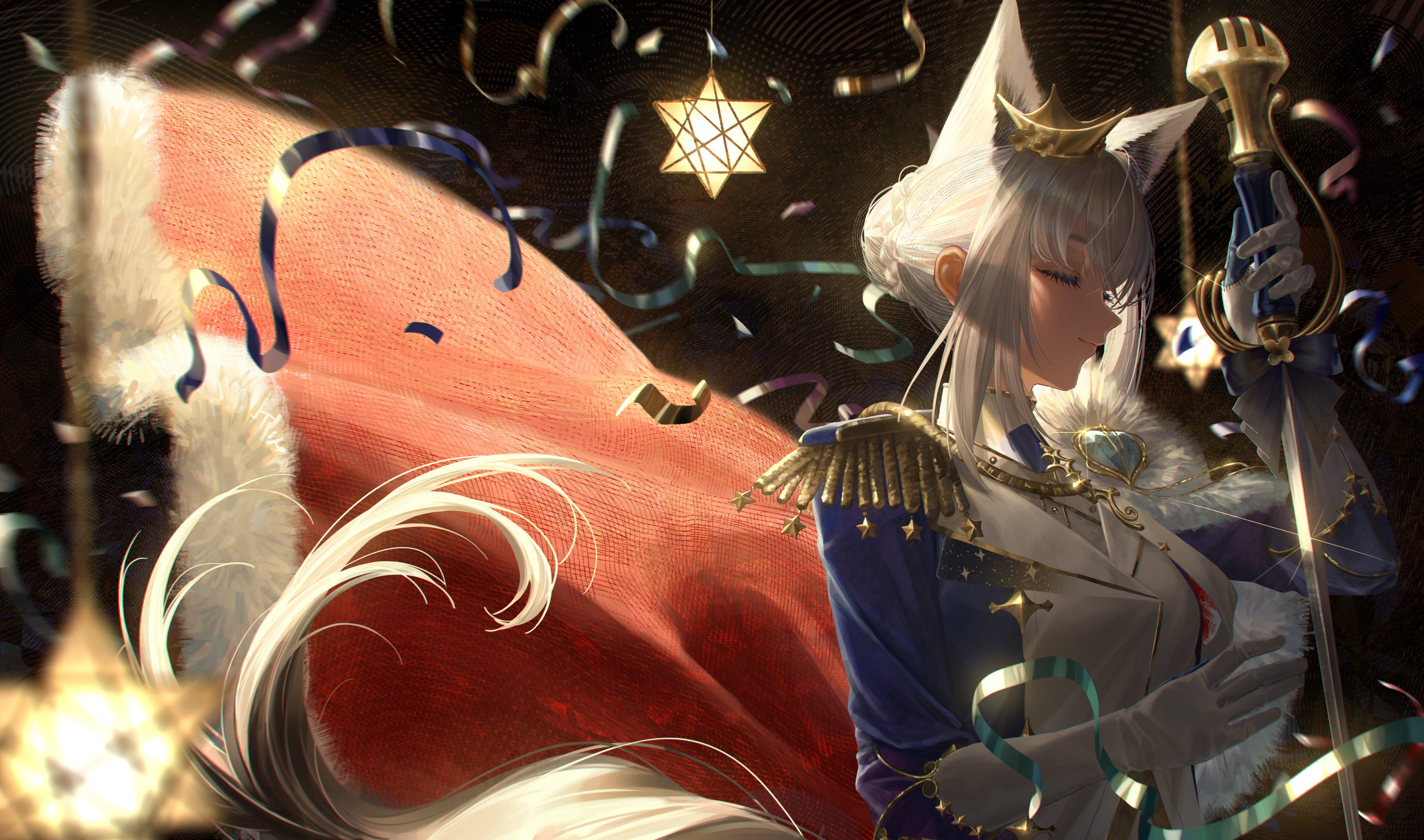 A4大作品✨手作り額付き作品　title「夢旅ニャンコ」 9209d4b7516cc38ba7b72012d28b1b