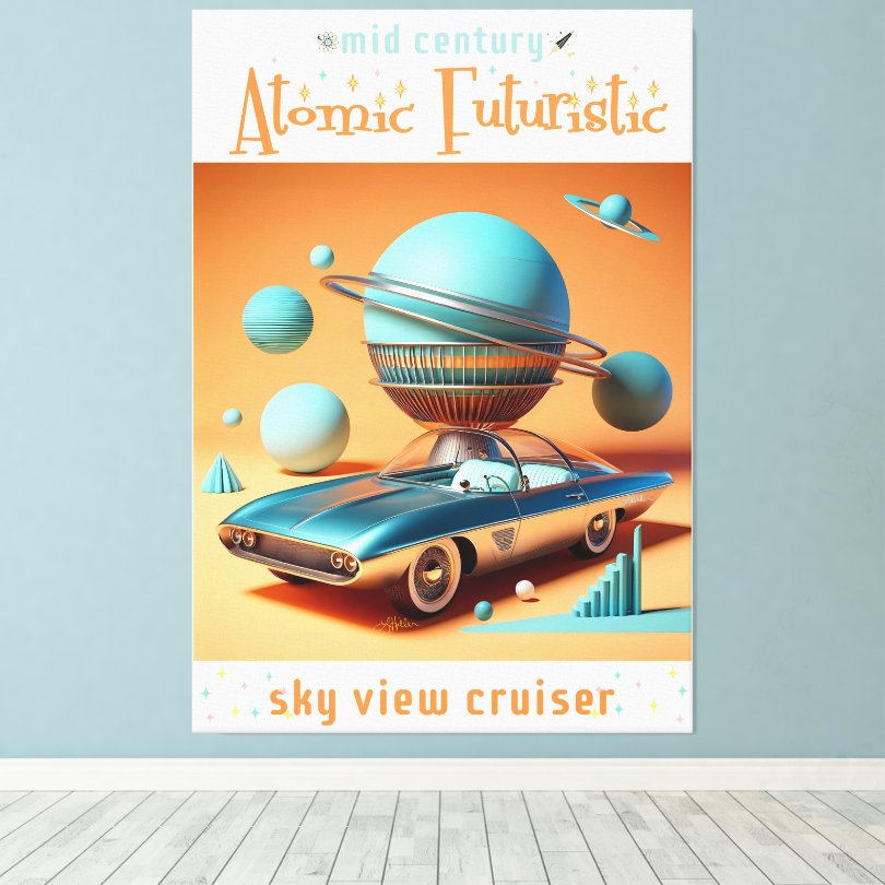 LeeHillerDesign's tweet image. π΅πͺππͺπ΅
Mid Century Atomic Futuristic Sky View Cruiser card Canvas Print
#midcentury #atomicfuturistic #retrofuturistic #Retro #60s #car
zazzle.com/atomic_futurisβ¦
