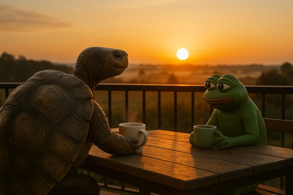 Tuga_OnChain's tweet photo. π
TUGA & PEPE having deep thoughts over tea:
"Markets pump. Memes fade. But tea at sunrise? Timeless."
π’βοΈπΈ
#TUGA #MemeSeason $TUGA #ShellGang #MemeCoin #FartCoin #Doge #shiba #PEPE https://t.co/qLkxxmzHOZ
