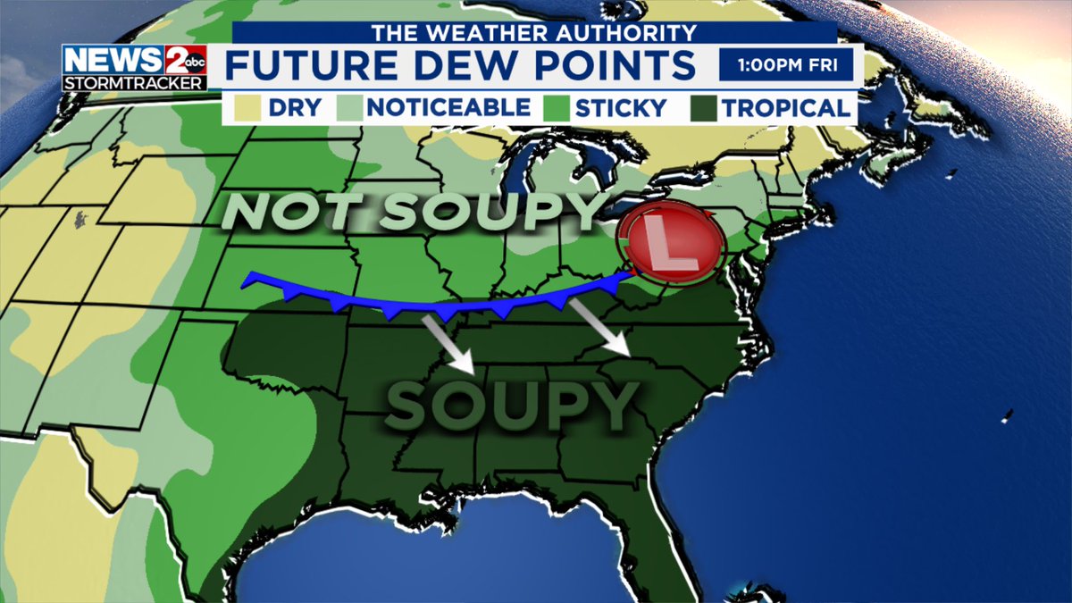 AlexLibbywx's tweet image. A BREAK FROM THE SOUPY AIR!!! My confidence is increasing that a cold front will actually make it to Tennessee by August 1st! 

@WKRN
