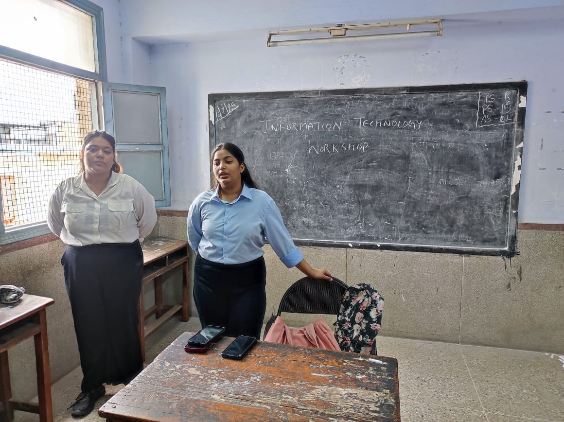 Session on Information and Technology was organised in Jain girls sr sec school for the students under #Vidyanjali on 16/07/2025 by #Volunteer Isha