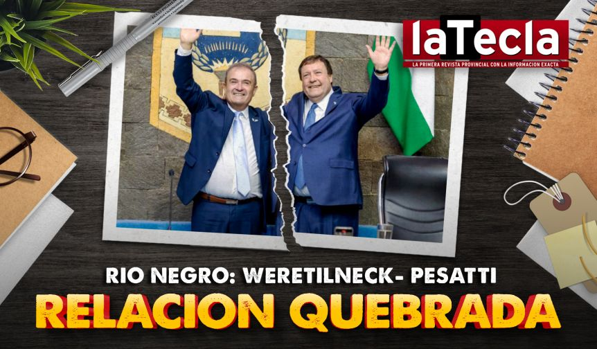 grupolatecla's tweet image. #Patagonia | Weretilneck- Pesatti: relación quebrada
Esta semana, la relación entre el gobernador de Río Negro y su vice quedó al borde de la ruptura luego que se confirmara que entre los nombres que encabezarán las boletas de senadores y diputados de JSRN no se encuentra el de…