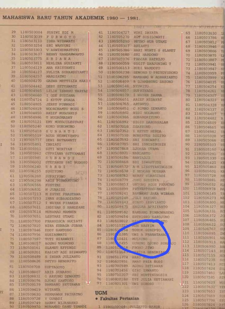 #99 (@partaisocmed) on Twitter photo Ini Badan Intelijen Netizen asli bersabda: Nama Mulyono memang ada sebagai alumni UGM angkatan 80.
Bu <a href="/DokterTifa/">Dokter Tifa</a> silakan cari2 kesalahan yg justru akan memperberat kasus hukumnya. Jangan lupa sampaikan info ini ke <a href="/realDonaldTrump/">Donald J. Trump</a> juga. Ini Badan Intelijen Netizen asli bersabda: Nama Mulyono memang ada sebagai alumni UGM angkatan 80.
Bu <a href="/DokterTifa/">Dokter Tifa</a> silakan cari2 kesalahan yg justru akan memperberat kasus hukumnya. Jangan lupa sampaikan info ini ke <a href="/realDonaldTrump/">Donald J. Trump</a> juga.