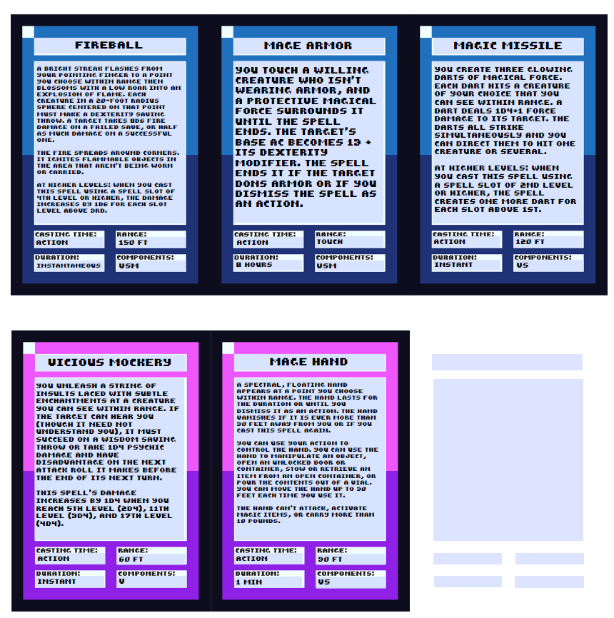 danvelasquezart's tweet image. Create your own spell and general cards for your favorite role-playing game! Open up the PDFs and change the card art to what you need. Totally free and you pick it up on my store page: dan-velasquez-art.itch.io/ttrpg-customiz…