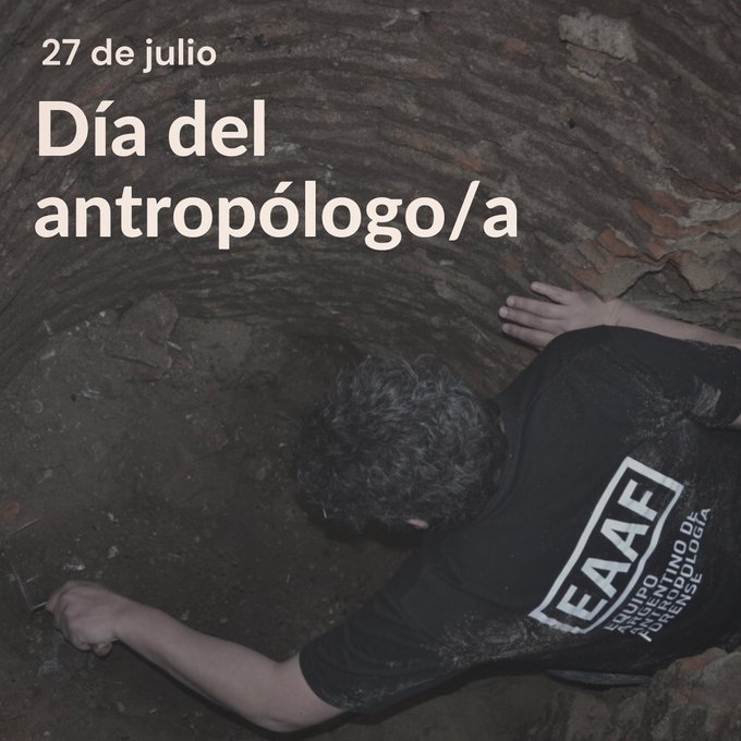 FelipePigna's tweet image. En nuestro país, cada 27 de julio se conmemora el Día del Antropólogo y la Antropóloga, en homenaje a la fundación del Colegio de Graduados de Antropología en Argentina.