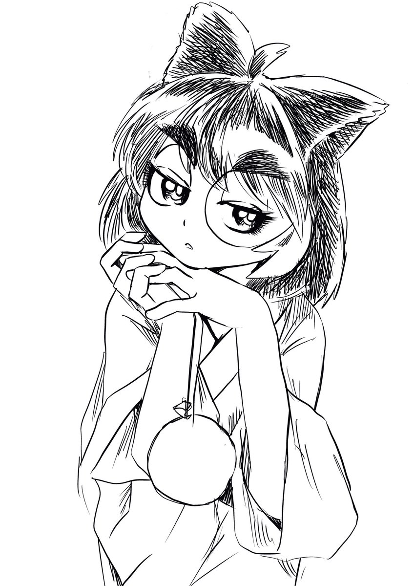 DKarasuke's tweet image. ラクガキ（クロマ）　コミケの準備も粛々としてます。そのうちちゃんとアナウンスしますので、しばしお待ちください