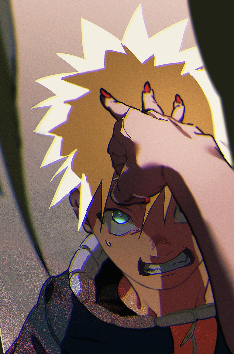 mushok_pand's tweet image. 5日目　またデコピン…！！
#NARUTO #100日チャレンジ