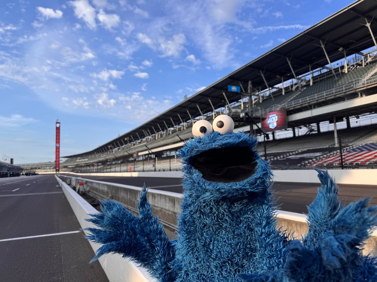 Sesame Street (@sesamestreet) on Twitter photo Buckle up, your Grand Marshal is reporting for duty! 🍪🏁 #brickyard400 <a href="/IMS/">Indianapolis Motor Speedway</a> <a href="/NASCAR/">NASCAR</a> <a href="/MeCookieMonster/">Cookie Monster</a> #SesameRoadTrip Buckle up, your Grand Marshal is reporting for duty! 🍪🏁 #brickyard400 <a href="/IMS/">Indianapolis Motor Speedway</a> <a href="/NASCAR/">NASCAR</a> <a href="/MeCookieMonster/">Cookie Monster</a> #SesameRoadTrip