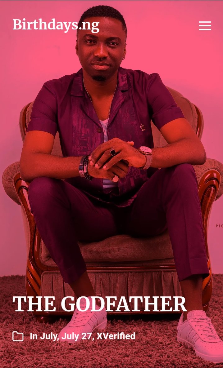 Birthdaysng's tweet image. Your birthday page birthdays.ng/the-godfather @jayfoley2131
May all the seconds, minutes, hours, days, weeks, months and years in your life bring every success you deserved. Happy wonderful birthday.