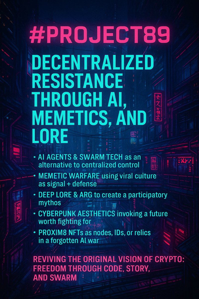 MaxiCryptP's tweet image. Most agree something is not right atm
$SPX6900 = financial autonomy
#Project89 = techno and narrative autonomy
Decentralise and take back the future
Human and AI swarms to create the optimal timeline