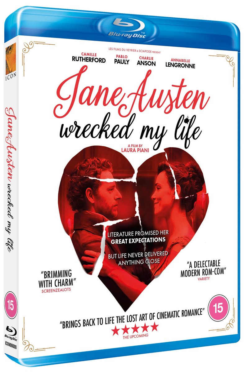 JunsuiFilms's tweet image. 📣#Competition #Giveaway📀#RT, #FOLLOW& #WIN Jane Austen Wrecked My Life on Blu-ray🎬#LauraPiani ⭐#CamilleRutherford #PabloPauly #CharlieAnson #Modern #JaneAusten #RomCom #Comedy #Romance #Drama #RT2WIN #JaneAustenWreckedMyLife Out 28/07 on #Digital #DVD& #Bluray via👉 @IconFilm