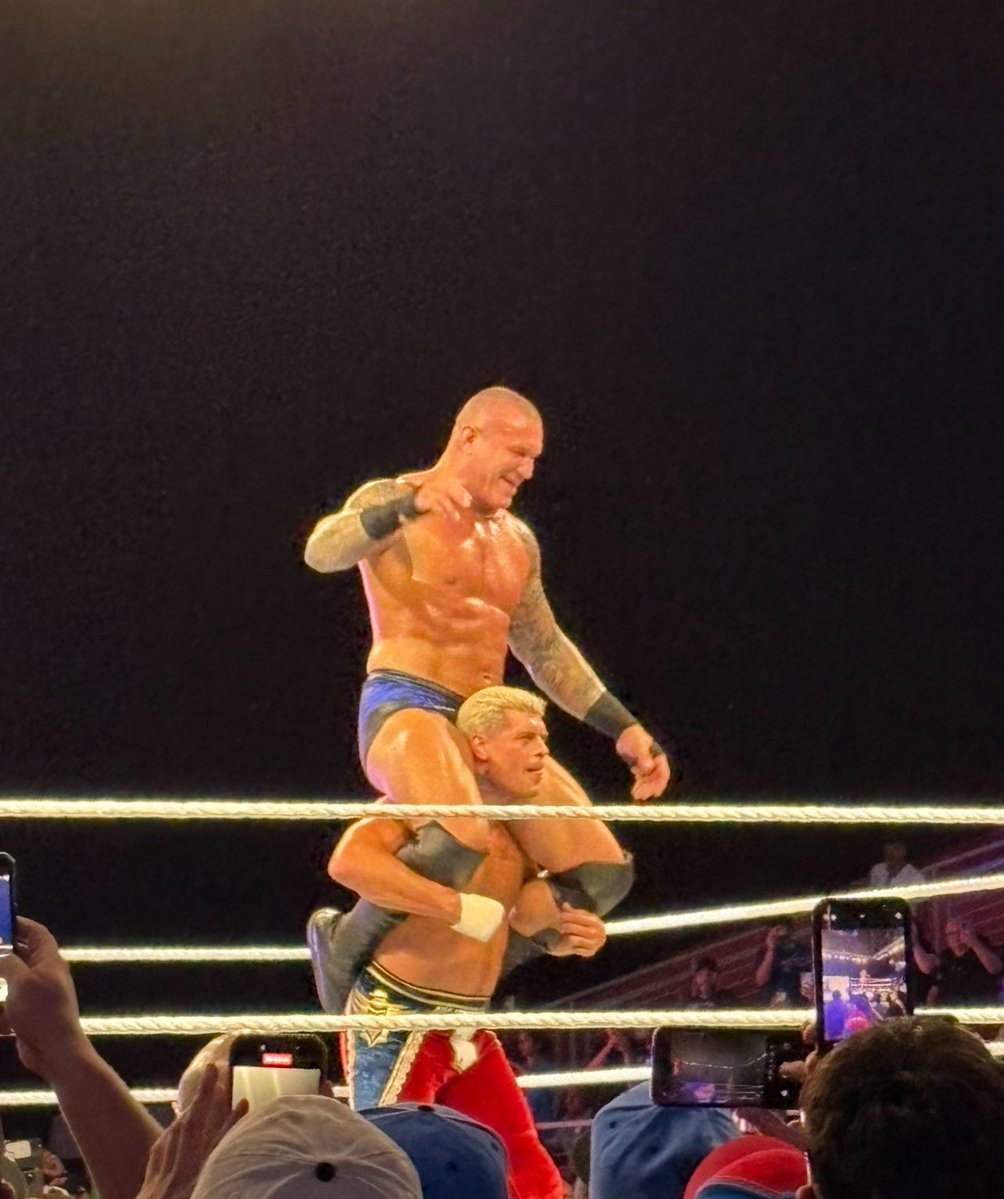 izzminem's tweet image. category: cody rhodes lifting superstars on his shoulders