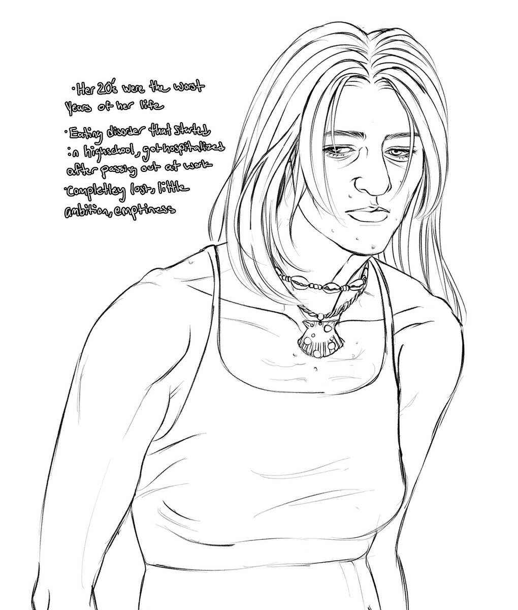 wickedcryptid69's tweet image. Colleen in her 20s [oc]