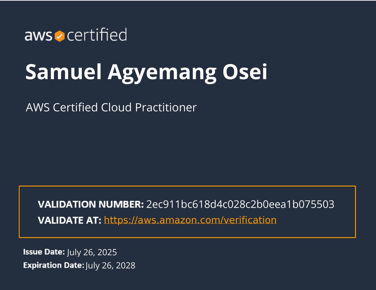 ✅ AWS Certified Cloud Practitioner (CLF-C02)