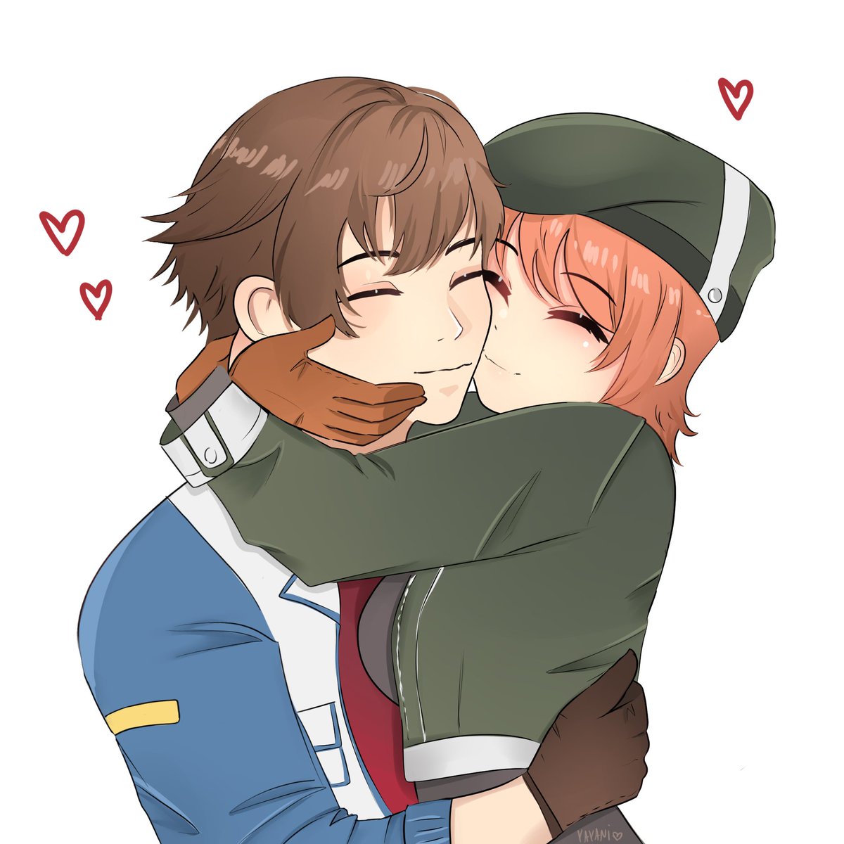 Noel and Lloyd hugging comm by @Yayaniart. Thank you! #Trails #NoelSeeker #LloydBannings #TheLegendOfHeroes #Falcom #英雄伝説 #ノエル・シーカー #LloydxNoel