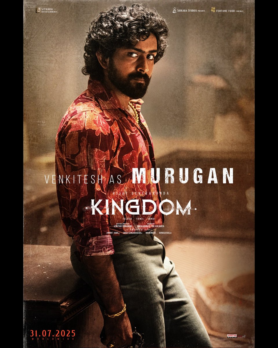 venkitesh_vp's tweet image. Murugan ❤️
Forever grateful to the entire team of Kingdom.
Get ready for July 31st 🤩
It’s going to be a roller coaster ride 🔥
#KingdomOnJuly31st
@TheDeverakonda @anirudhofficial @gowtam19 #BhagyashriBorse @dopjomon #GirishGangadharan @vamsi84 #SaiSoujanya @NavinNooli…