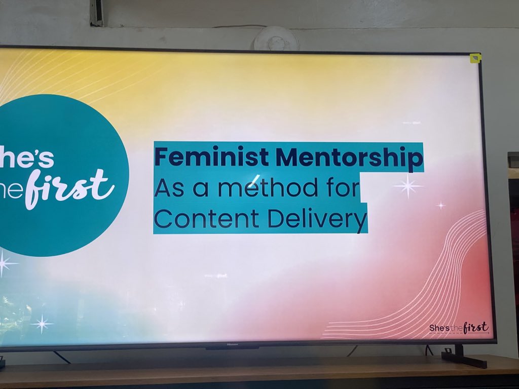 EEYMO207's tweet image. Mentors should share experience, insights and feedback to help the mentees achieve goals, a session by @ceci_arriaza during #GirlsAdvancedCertificate training in Kampala afew days ago. As mentors of girls we had so much to learn and include in our Girls programs.
@shesthefirst