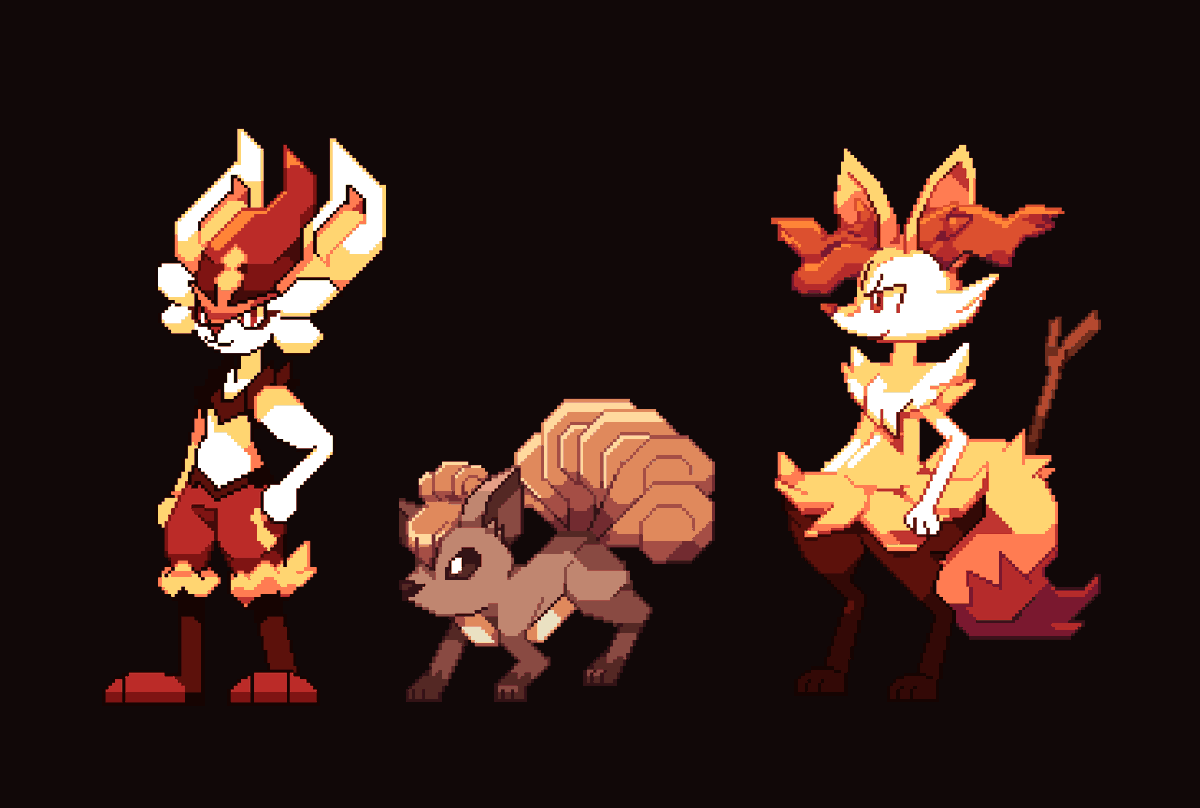 VenXev's tweet image. Some fire pokemon