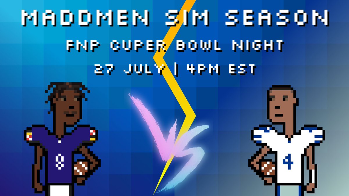 Friday Night Punks™ (@fridaynightpunk) on Twitter photo <a href="/FridayNightPunk/">Friday Night Punks™</a> Fam!!
Are you ready for the Cuper Bowl!?!?
Tonight's stream is the culmination of our 2025 Maddmen Season, and to celebrate we will be giving away 7 juicy prices including 4 FREE Punks and a total of 450 $POL 🔥
The appreciation for our community can not be <a href="/FridayNightPunk/">Friday Night Punks™</a> Fam!!
Are you ready for the Cuper Bowl!?!?
Tonight's stream is the culmination of our 2025 Maddmen Season, and to celebrate we will be giving away 7 juicy prices including 4 FREE Punks and a total of 450 $POL 🔥
The appreciation for our community can not be