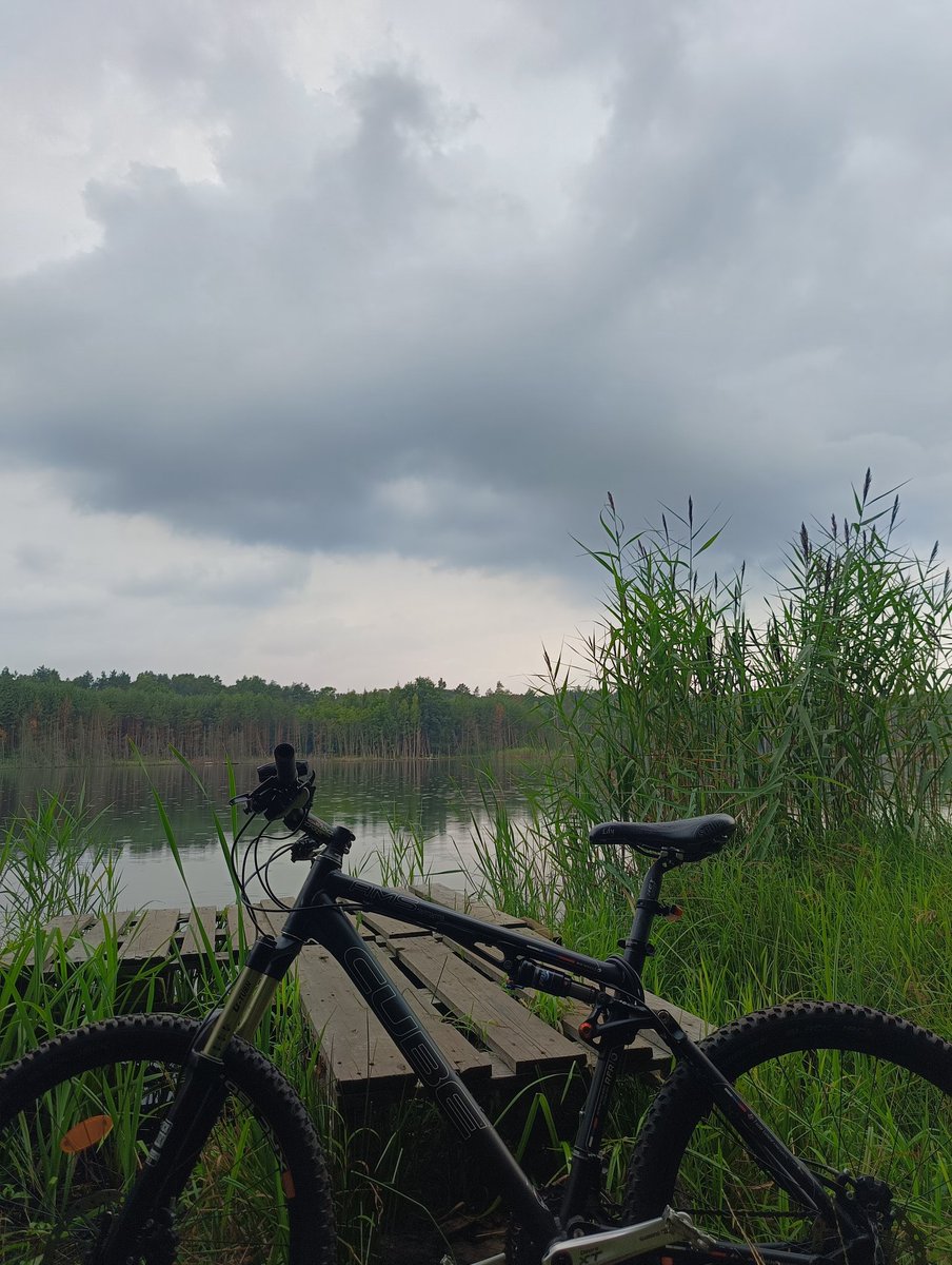 GGanszczyk's tweet image. Pochmurno, ale nowy rumak nie pozwala leżeć w domu. W drogę! 😎🍀🚴🎶 #bike #WeekendVibes #July #Summer