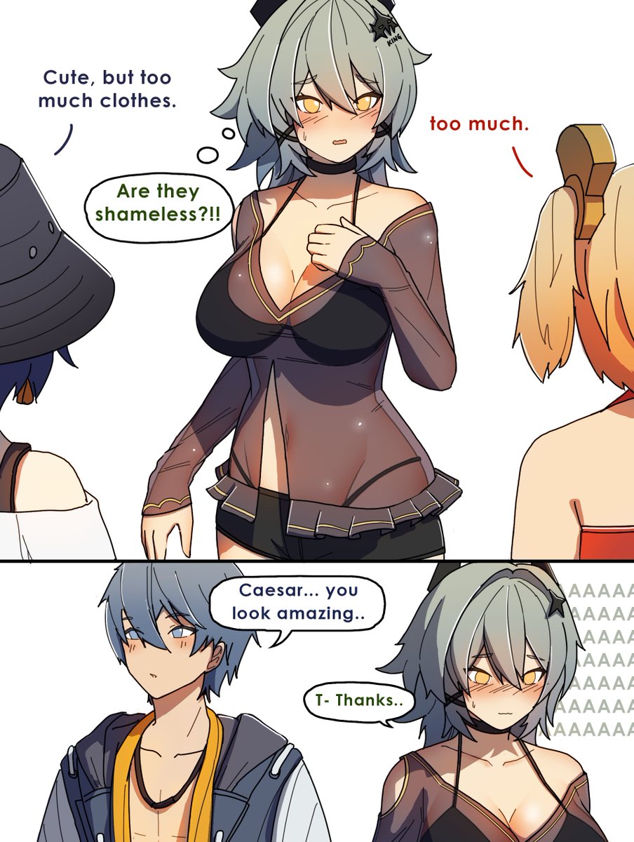 Caesar pulled out her beachwear 😳
#zzzero