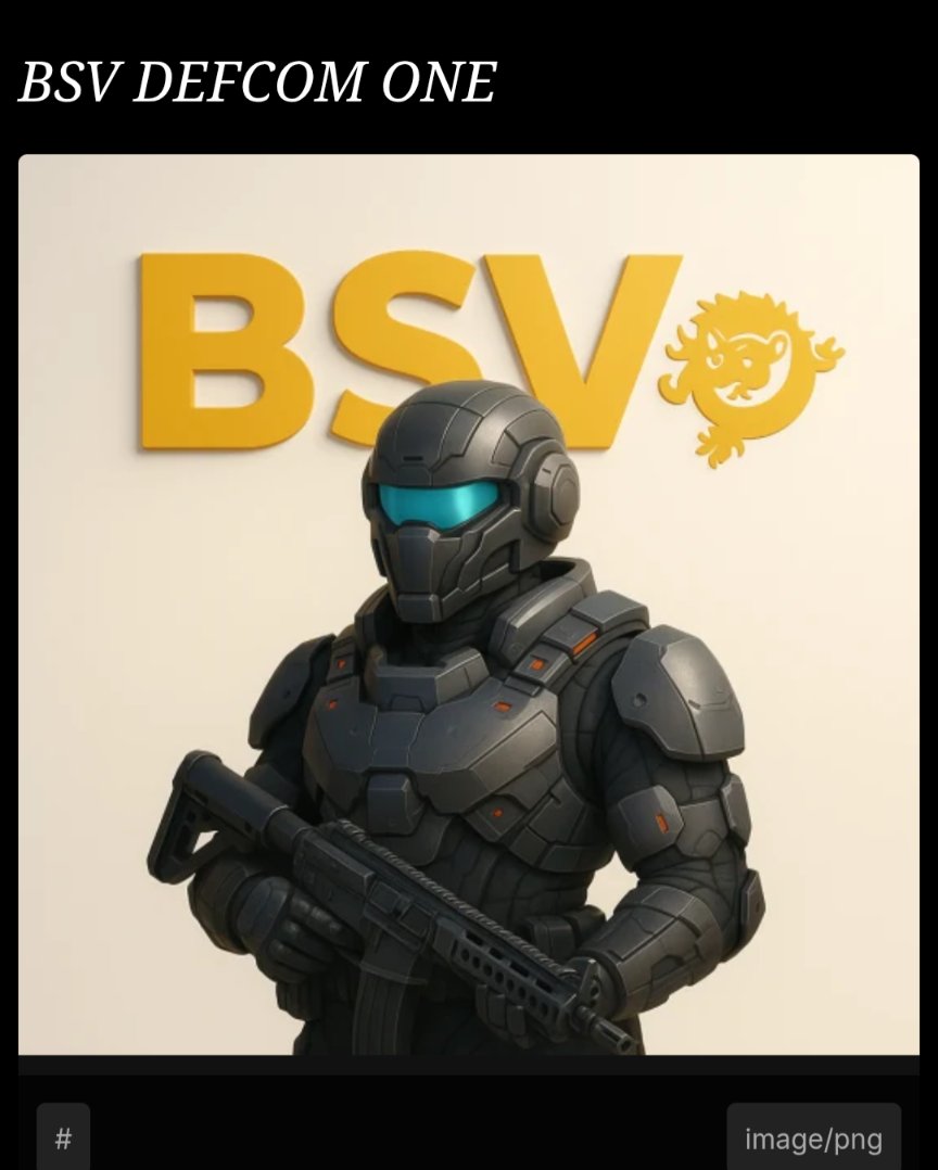 C2C_NFTmarket's tweet image. 🟢 TRANSFER CONFIRMED

💾 Protocol log updated.
🎖 DEFCOM ONE asset sealed into your wallet @BsvCrypto.
📡 Signal: Stable
🧬 Status: Override key acquired

&amp;gt; Welcome, Commander.
You are now part of the resistance.
#BSV #DEFCOM1 #OverrideProtocol #NFTAcquired #ZoideNFT