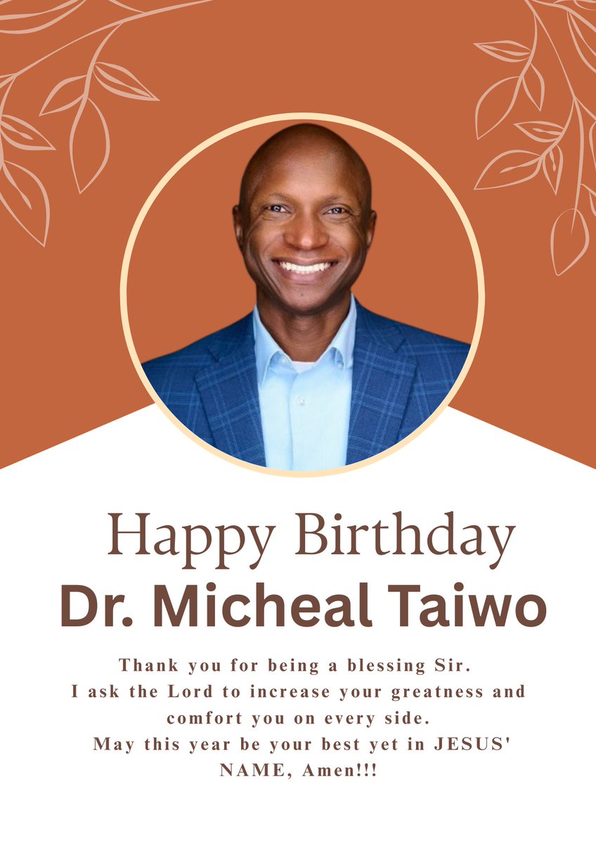 calebOkechukwu's tweet image. Happy birthday sir. @AskMichaelTaiwo
God bless you sir.