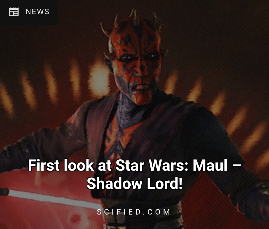scifiedcom's tweet image. First look at #StarWars: Maul – Shadow Lord! | Scified scified.com/news/first-loo…