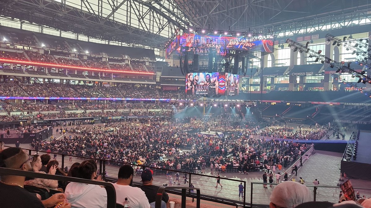 AEWTicketMap's tweet image. All In: Texas at Globe Life Field
A final count of 27,245